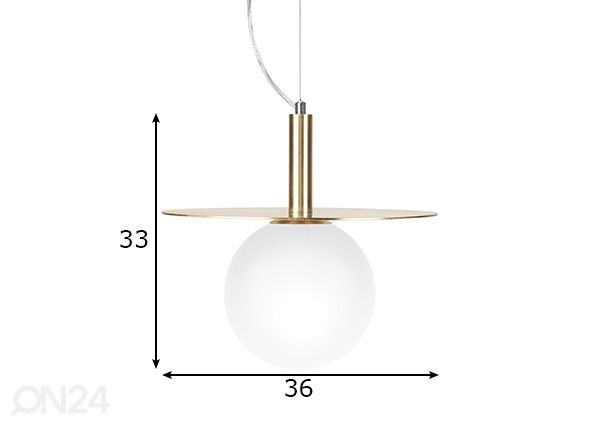 Kattovalaisin Art Deco mitat