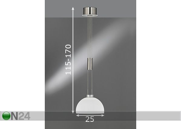 Kattovalaisin Avignon LED mitat