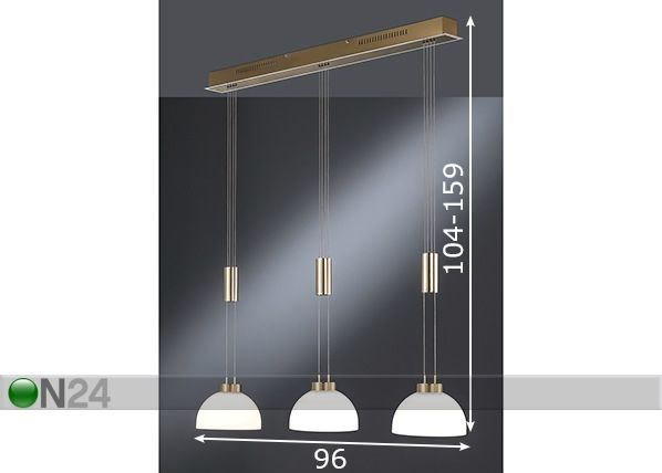 Kattovalaisin Avignon LED mitat
