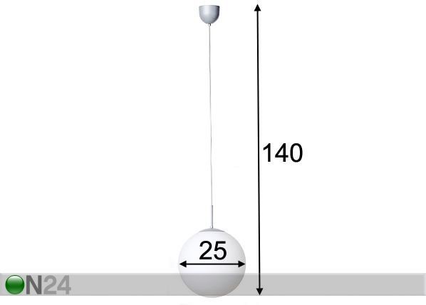 Kattovalaisin BALL mitat