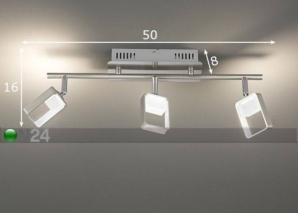 Kattovalaisin Border LED mitat