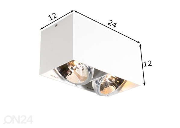 Kattovalaisin Box SL2 mitat