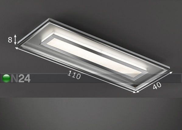 Kattovalaisin Bug LED mitat