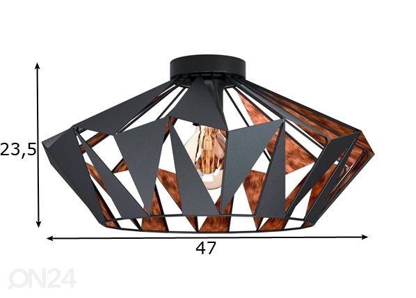 Kattovalaisin Carlton 6 mitat