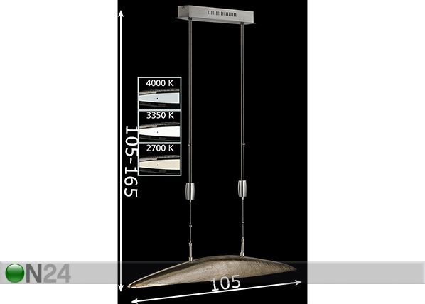 Kattovalaisin Colar LED mitat