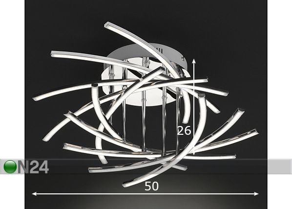 Kattovalaisin Cross LED mitat