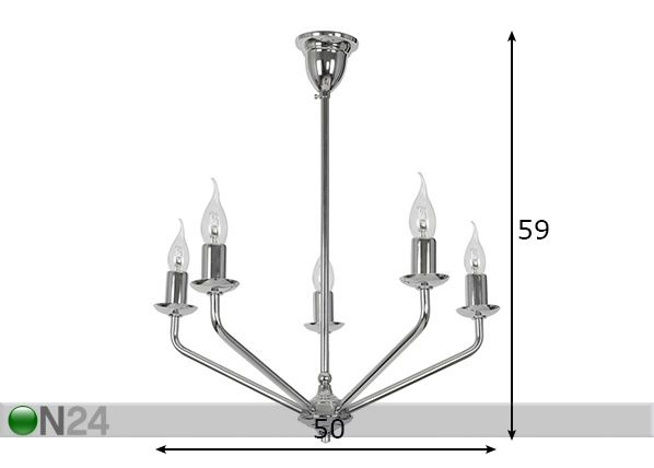 Kattovalaisin Crystal mitat