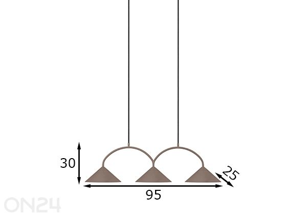 Kattovalaisin Curve 3 mitat