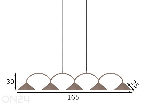 Kattovalaisin Curve 5 mitat