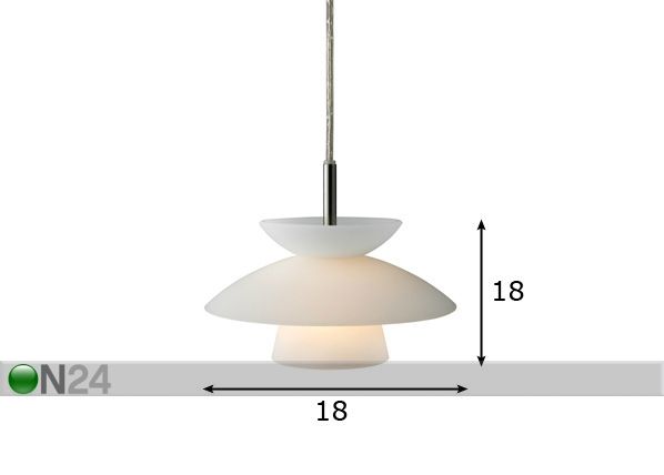 Kattovalaisin DALLAS Ø 18 cm mitat