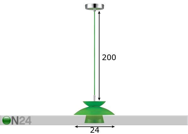 Kattovalaisin DALLAS METAL Ø 24 cm mitat