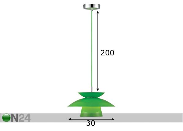 Kattovalaisin DALLAS METAL Ø 30 cm mitat
