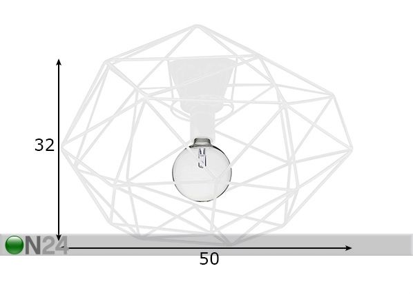 Kattovalaisin Diamond mitat
