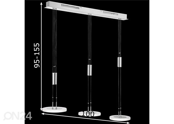 Kattovalaisin Diskus LED mitat