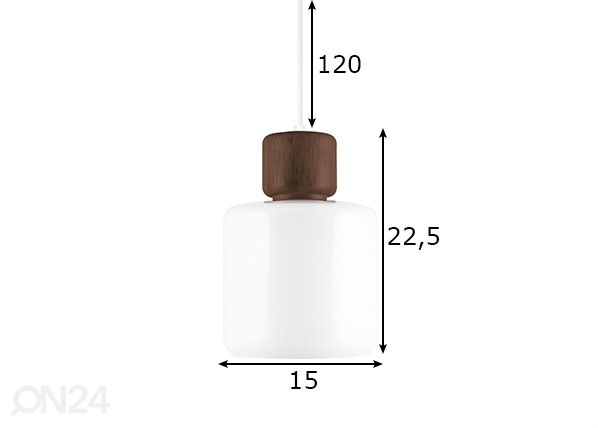 Kattovalaisin Dot 23 mitat