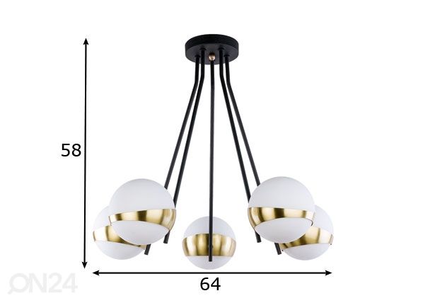 Kattovalaisin ELFA 5 mitat