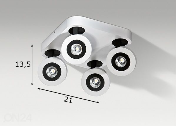 Kattovalaisin ENZO 4 KW mitat