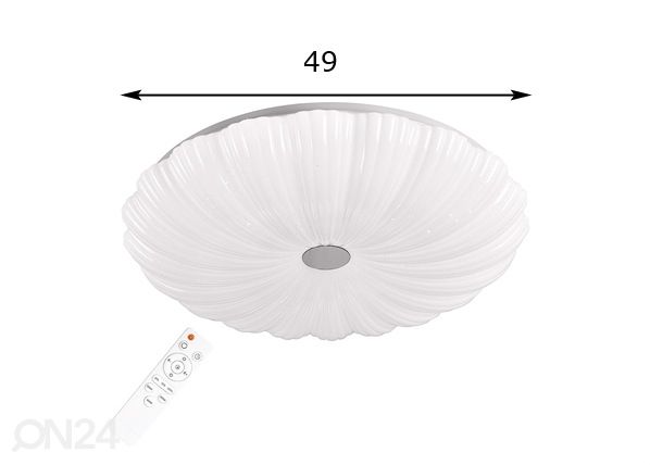 Kattovalaisin Flower LED 36 W + kauko-ohjain mitat