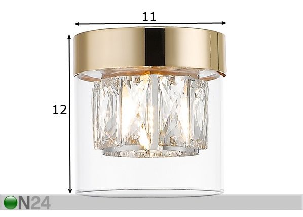 Kattovalaisin Gem Gold Ø 11 cm mitat