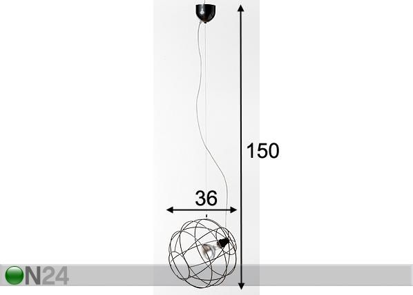 Kattovalaisin GLOBE mitat