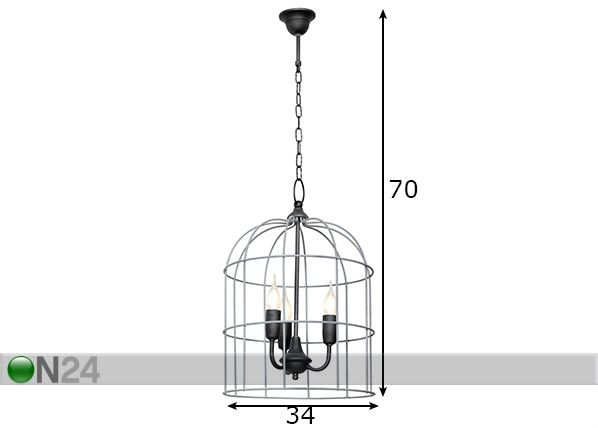 Kattovalaisin KOLIBRI mitat
