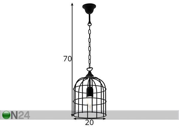 Kattovalaisin KOLIBRI mitat