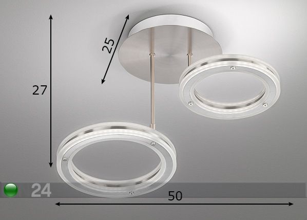 Kattovalaisin Kreis LED mitat