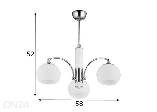 Kattovalaisin Largo 3 mitat