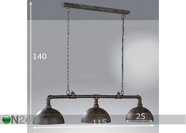 Kattovalaisin Leitung mitat