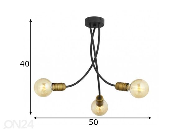 Kattovalaisin Luce 3 mitat