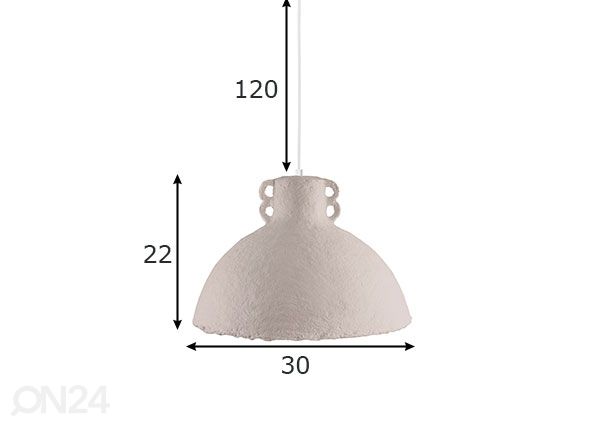 Kattovalaisin Mache 30 mitat