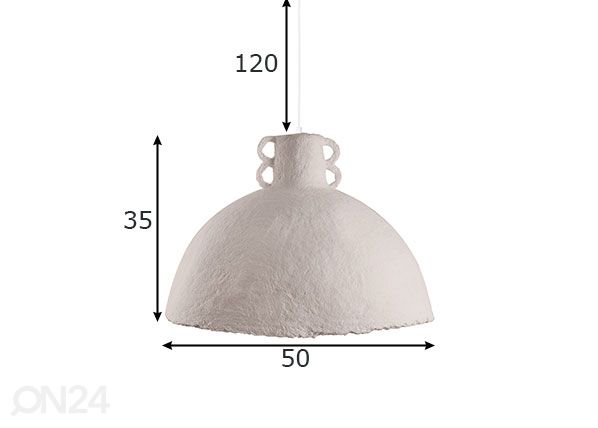 Kattovalaisin Mache 50 mitat