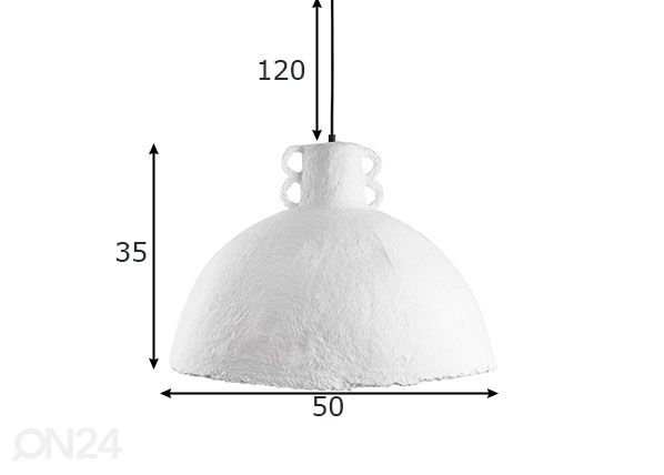 Kattovalaisin Mache 50 mitat