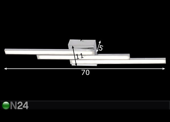 Kattovalaisin Mikado LED mitat