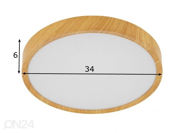 Kattovalaisin Musurita Ø 34 cm mitat
