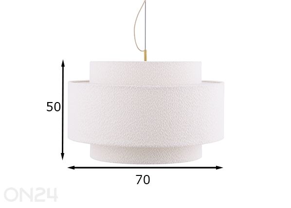 Kattovalaisin Noah Ø 70 cm mitat