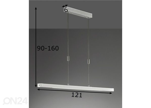 Kattovalaisin Orell LED mitat