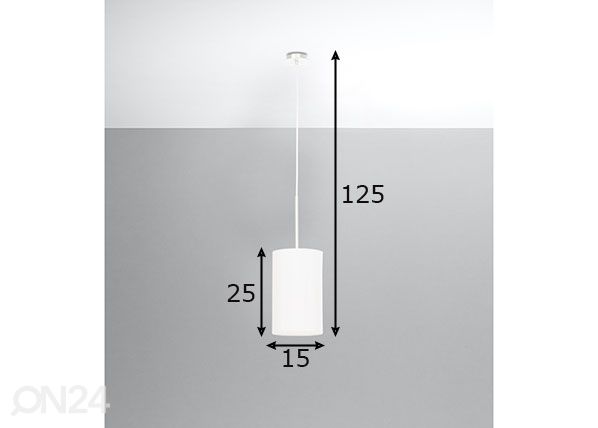 Kattovalaisin Otto 15 cm, valkoinen mitat
