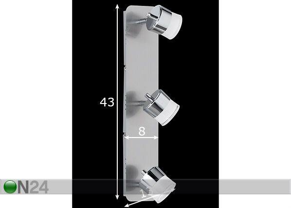 Kattovalaisin Pico LED mitat