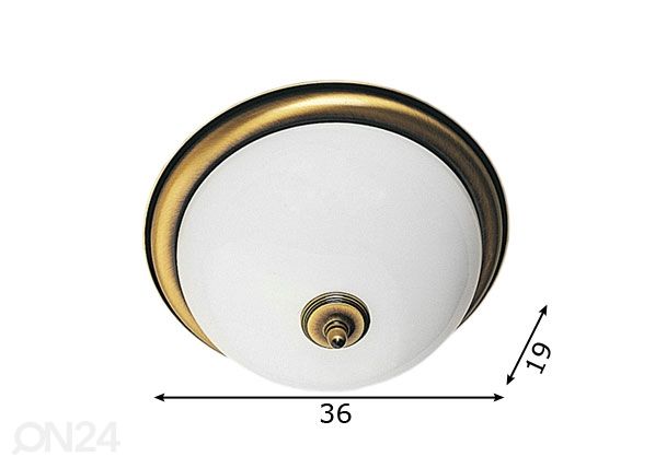 Kattovalaisin Plafoon Ø 36 cm mitat