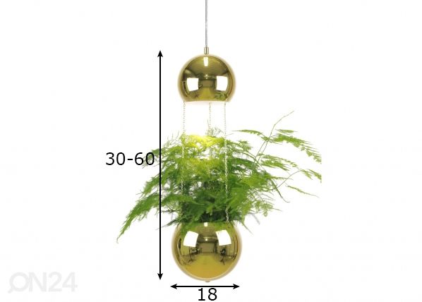 Kattovalaisin Planter mitat