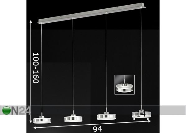 Kattovalaisin Puk LED mitat