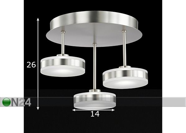 Kattovalaisin Puk LED mitat