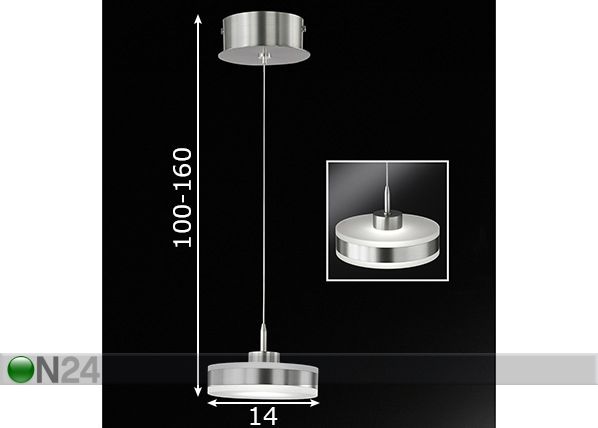 Kattovalaisin Puk LED mitat