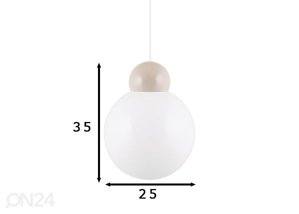 Kattovalaisin Ripley 25, beige mitat
