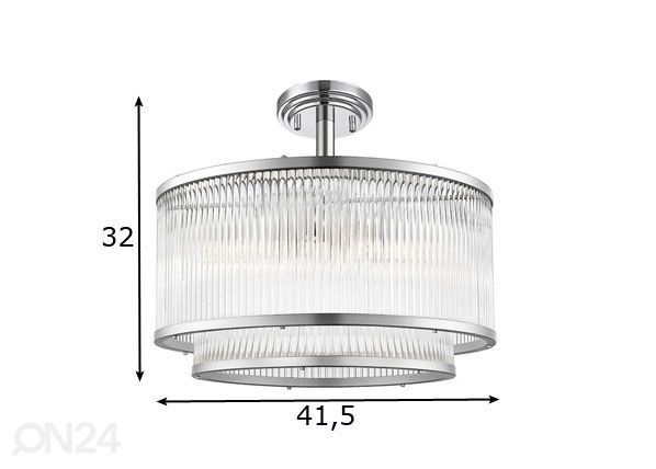 Kattovalaisin Sergio Chrome 5H mitat