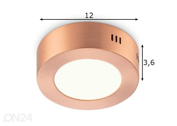 Kattovalaisin Ska Ø 12 cm mitat