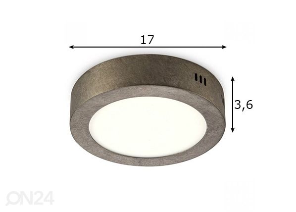 Kattovalaisin Ska Ø 17 cm mitat