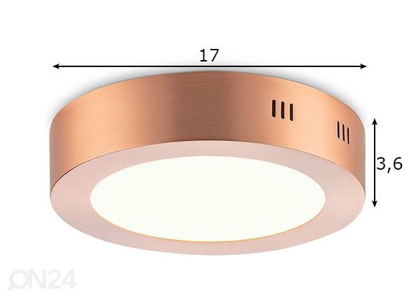 Kattovalaisin Ska Ø 17 cm mitat