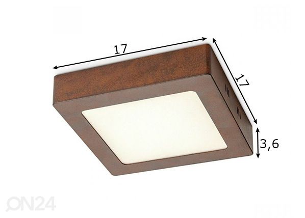 Kattovalaisin Ska 17x17 cm mitat
